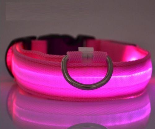 Világító LED nyakörv sötétbe lokalizációhoz