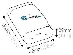 TractiveXL GPS helymeghatározó nagy kutyáknak