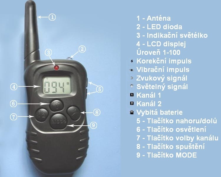 Elektromos kiképző nyakörv Petrainer PET998DB