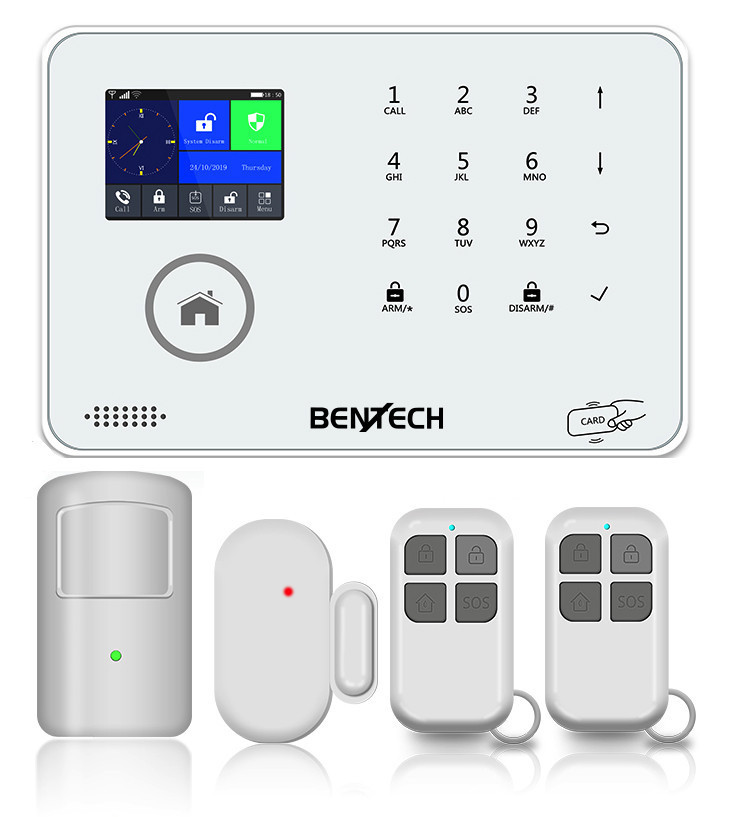 BENTECH WF40C vezeték nélküli GSM és WIFI riasztó 