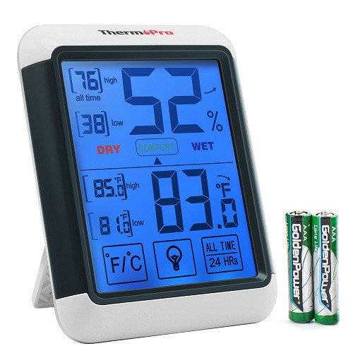 Digitális hőmérő és páratartalommérő ThermoPro TP55